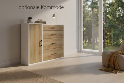 Achat von Priess - 3-teiliges Single-Schlafzimmer weiß/ Artisan Eiche