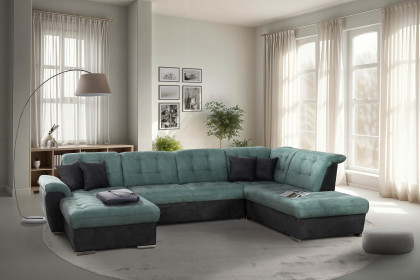 Bilbao von Matex - Sofalandschaft rechts petrol-anthrazit