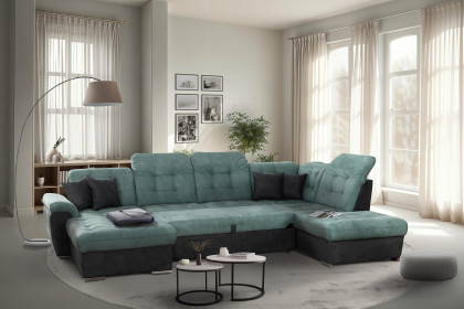 Bilbao von Grant Factory - Sofalandschaft rechts petrol-anthrazit