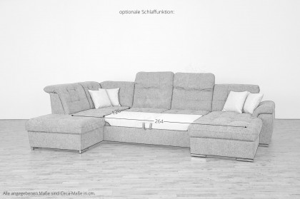 Bilbao von Grant Factory - Sofalandschaft links petrol-anthrazit