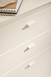 Korsika-Dielen von Musterring - Garderobenset Lack cashmir/ wollweiß