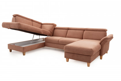 Glendale-LE26 von Sit & More - Wohnlandschaft links kupfer