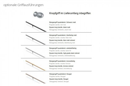 Topline von JUTZLER - 6-türiger Schrank ca. 236 cm hoch Glas hellgrau matt