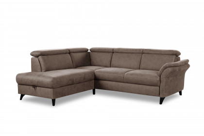 Glendale-LE26 von Sit & More - Polstergarnitur links braun