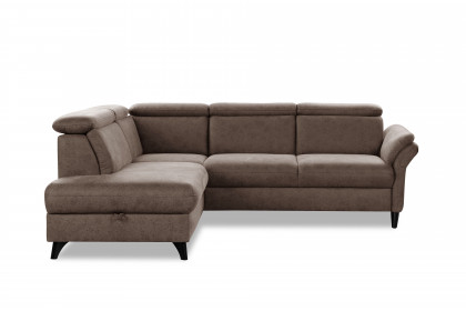 Glendale-LE26 von Sit & More - Polstergarnitur links braun