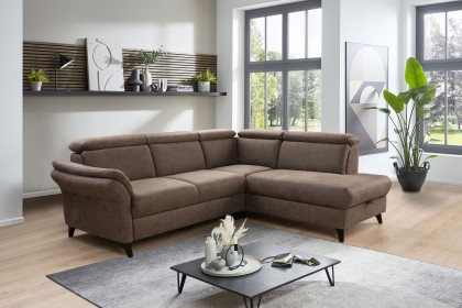 Glendale-LE26 von Sit & More - Polstergarnitur rechts braun