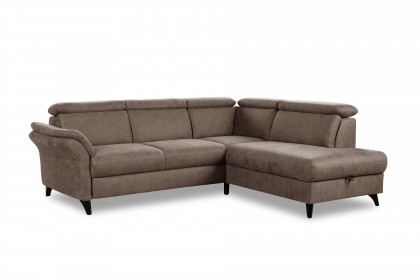 Glendale-LE26 von Sit & More - Polstergarnitur rechts braun