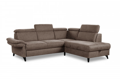 Glendale-LE26 von Sit & More - Polstergarnitur rechts braun