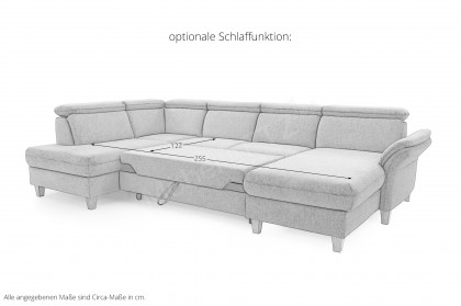 Glendale-LE26 von Sit & More - Wohnlandschaft links natur