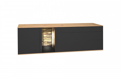 Como von Mäusbacher - Lowboard in Antrazit/ Asteiche