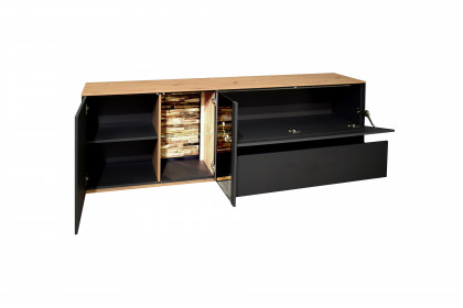 Como von Mäusbacher - Lowboard in Antrazit/ Asteiche