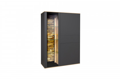 Como von Mäusbacher - Highboard in Antrazit/ Asteiche