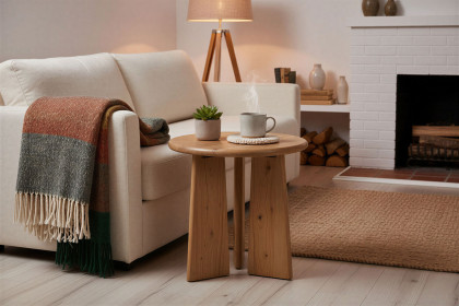 Wave-living von SIT Möbel - Beistelltisch aus Akazie mit runder Tischplatte