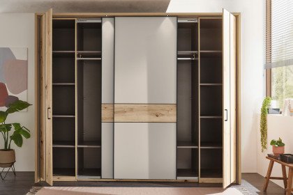 Genomi von SchlafKONTOR - Schlafzimmer-Einrichtung Eiche Artisan - kaschmir