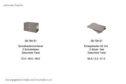 Genomi von SchlafKONTOR - Schlafzimmer-Einrichtung Eiche Artisan - kaschmir