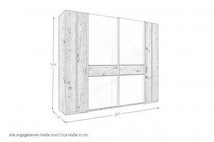 Genomi von SchlafKONTOR - Schlafzimmer-Einrichtung Eiche Artisan - kaschmir