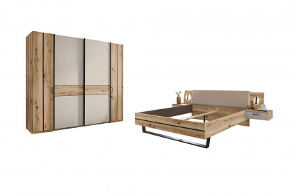 Genomi von SchlafKONTOR - Schlafzimmer-Einrichtung Eiche Artisan - kaschmir