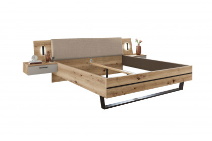Genomi von SchlafKONTOR - Schlafzimmer-Einrichtung Eiche Artisan - kaschmir