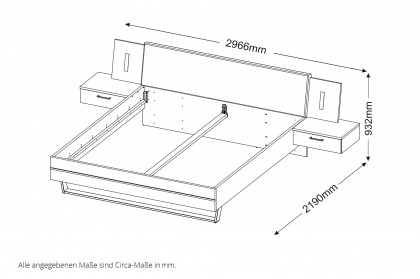 Genomi von SchlafKONTOR - Schlafzimmer-Einrichtung Eiche Artisan - kaschmir