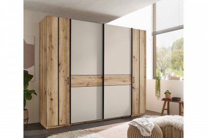 Genomi von SchlafKONTOR - Schlafzimmer-Einrichtung Eiche Artisan - kaschmir