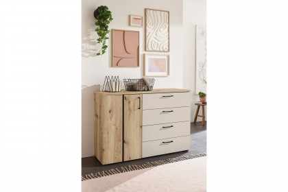 Genomi von SchlafKONTOR - Schlafzimmer-Einrichtung Eiche Artisan - kaschmir