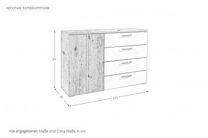 Genomi von SchlafKONTOR - Schlafzimmer-Einrichtung Eiche Artisan - kaschmir