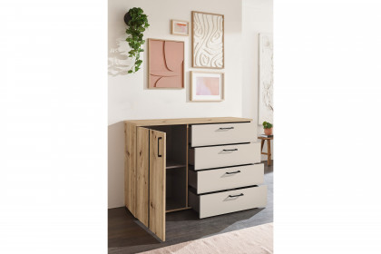 Genomi von SchlafKONTOR - Schlafzimmer-Einrichtung Eiche Artisan - kaschmir