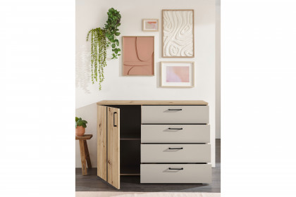 Genomi von SchlafKONTOR - Schlafzimmer-Einrichtung Eiche Artisan - kaschmir