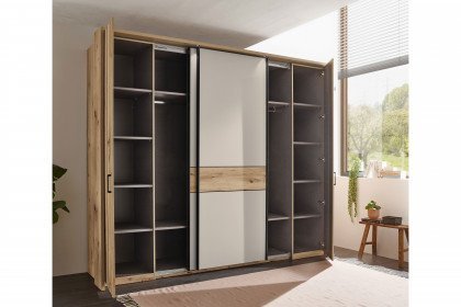 Genomi von SchlafKONTOR - Schlafzimmer-Einrichtung Eiche Artisan - kaschmir