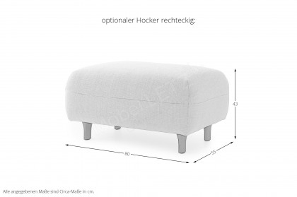Turia von Pode - Designersofa Ausführung links light-grey