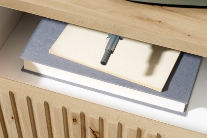 Taboni von POL Power - Wand-Nachttisch mit 2 Schubladen Eiche Artisan