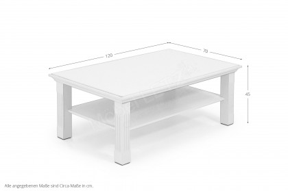 Maison von Wehrsdorfer - Couchtisch 0391 Lack weiß