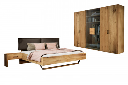 Como von Schösswender - Schlafzimmer Kupfereiche furniert - Glas