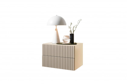 Taboni von POL Power - Wandkonsole kaschmir mit 2 Schubladen geriffelt