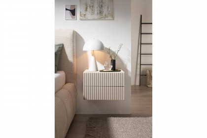 Taboni von POL Power - Wandkonsole kaschmir mit 2 Schubladen geriffelt