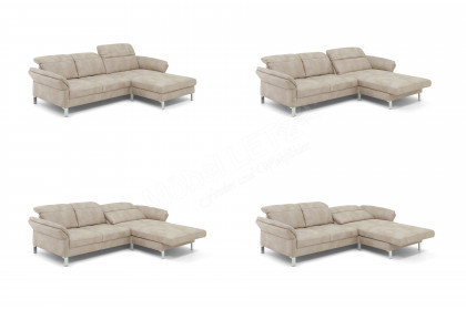 1212 von Carina - Ecksofa Variante rechts sand