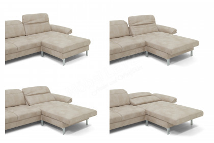 1212 von Carina - Ecksofa Variante rechts sand