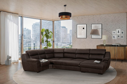 Danny von Matex - Wohnlandschaft links dunkelbraun