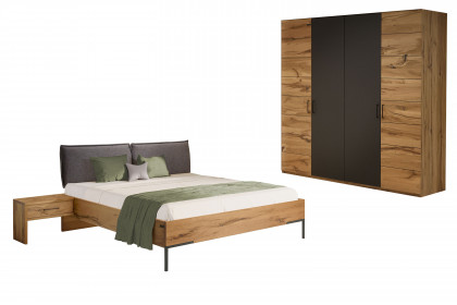 Como von Schösswender - Schlafraummöbel Kupfereiche bronze - schwarz