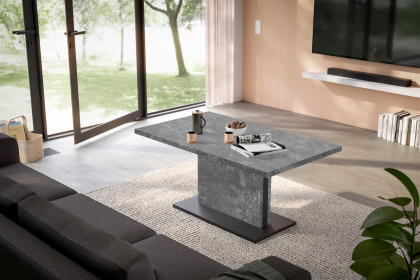 Lift von Mäusbacher - Couchtisch ca. 120 x 70 cm in Grau/ Schwarz, höhenverstellbar