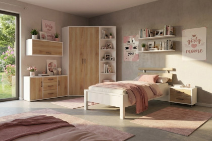 Achat von Priess - Jugendzimmer mit Eckschrank lichtweiß/ Artisan Eiche