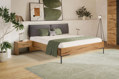 Como von Schösswender - Doppelbett Kupfereiche gebürstet bronze