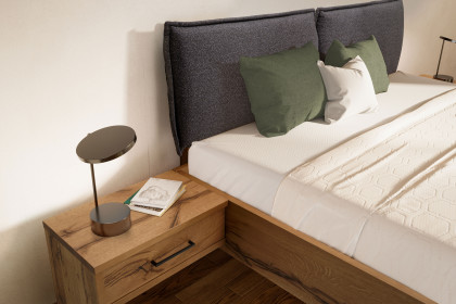 Como von Schösswender - Doppelbett Kupfereiche gebürstet bronze