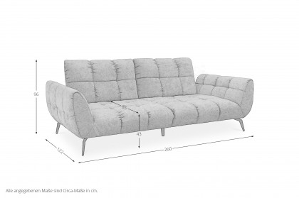 Malibu-LE26 von set one by Musterring - Polstersofa rose