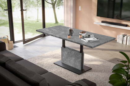 Lift von Mäusbacher - Couchtisch ausziehbar in Grau/ Schwarz