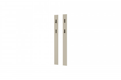 Reno-Foyer von set one by Musterring - Garderobe Glas kaschmir/ graphit schwarz