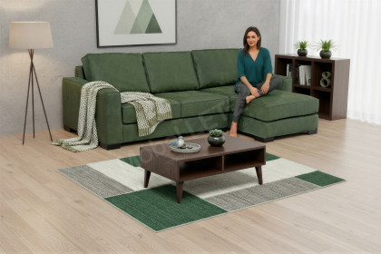 Rockefeller von Het Anker - Ecksofa rechts olive