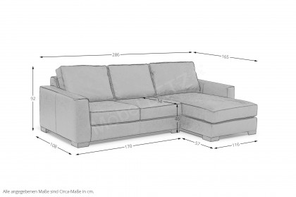 Rockefeller von Het Anker - Ecksofa rechts olive