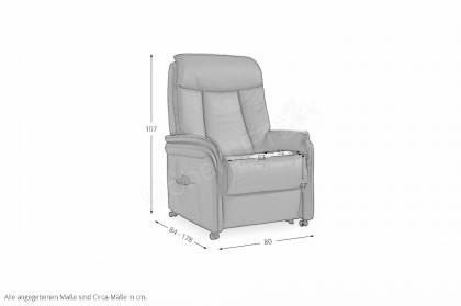 HU-RV19174 von Hukla - Funktionssessel granit