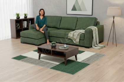 Rockefeller von Het Anker - Ecksofa links olive